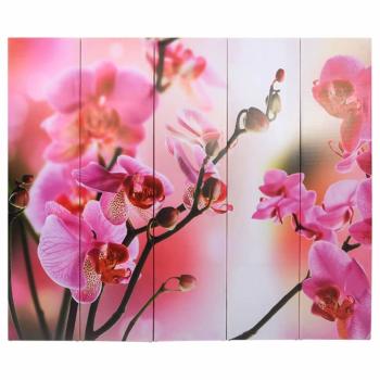Raumteiler klappbar 200 x 170 cm Blume 
