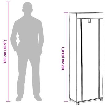 Schuhschrank Schuhregal 8 Schicht 57 x29 x162 cm Braun