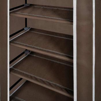 Schuhschrank Schuhregal Schuhablage 5 Schicht 58 x 28 x 106 cm Braun