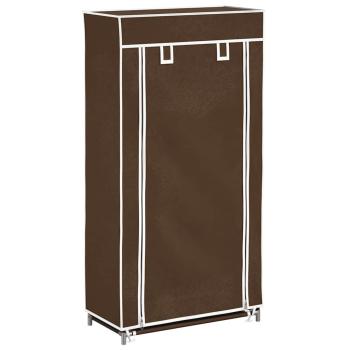 Schuhschrank Schuhregal Schuhablage 5 Schicht 58 x 28 x 106 cm Braun