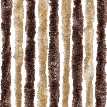 Insektenschutz-Vorhang Beige und Hellbraun 100x220 cm Chenille