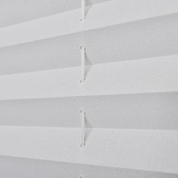 Verdunklungsplissee 80×200 cm Weiß