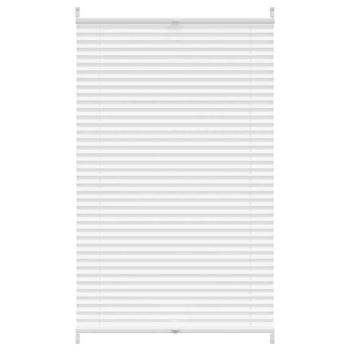 Verdunklungsplissee 90×125 cm Weiß