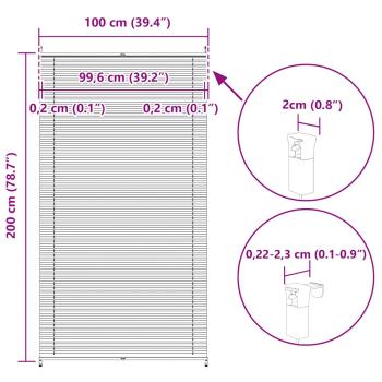 Plissee Faltrollo Rollo Plisseerollo 100x200cm Weiß