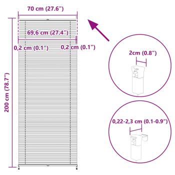 Plissee Faltrollo Rollo Plisseerollo 70x200cm Creme