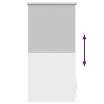 Verdunkelungsrollo 44,4 x 100 cm, Stoffbreite 40 cm, Schwarz