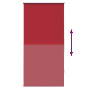 Verdunkelungsrollo 64,4 x 120 cm, Stoffbreite 60 cm, Rot