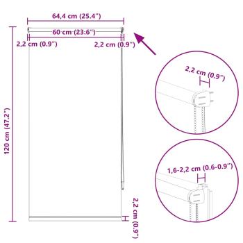 Verdunklungsrollo Verdunkelungsrollo Rollo 60x120 schwarz