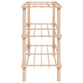 Schuhregale mit 3 Böden 2 Stk. Massivholz Tanne