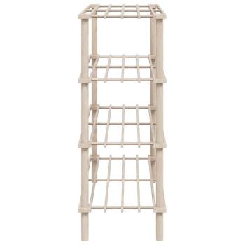Schuhregale mit 4 Böden 2 Stk. Massivholz Tanne