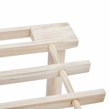 Schuhregale mit 4 Böden 2 Stk. Massivholz Tanne