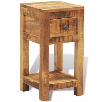 ARDEBO.de - Nachttisch mit 1 Schublade Mango Massivholz