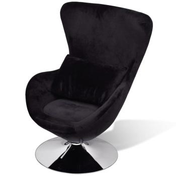 ARDEBO.de - Sessel in Ei-Form Schwarz