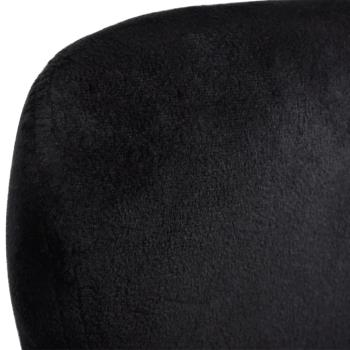 Sessel in Ei-Form Schwarz