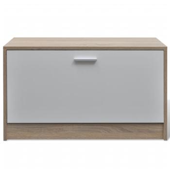 Garderoben Flur 3-in-1 Schuhschrank Schuhkipper Spiegel