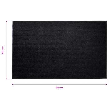 Schwarze PVC Türmatte 90 x 60 cm