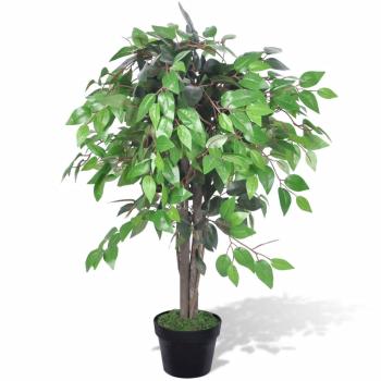 ARDEBO.de - Künstlicher Ficus mit Topf 90 cm