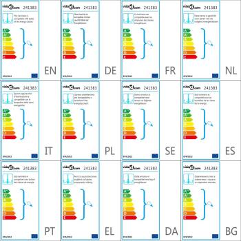 Metall-Kronleuchter Weiß Antik 8 x E14 Glühbirnen