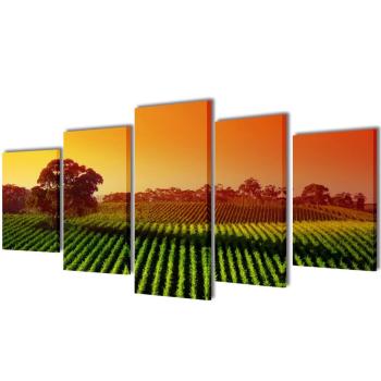 ARDEBO.de - Bilder Dekoration Set Landwirtschaft 100 x 50 cm