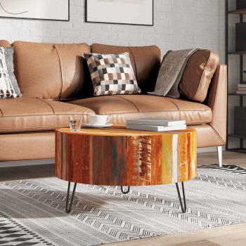 Couchtisch Altholz Massiv Rund 