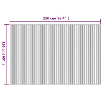 Raumteiler Bambus Weiß 250×165 cm  