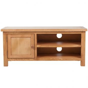 TV-Schrank 103x36x46 cm Massivholz Eiche