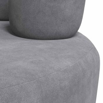 Stuhl in Handform Grau Samt