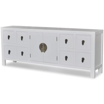 ARDEBO.de - Holz-Sideboard Asiatisches Design 8 Schubladen 2 Türen