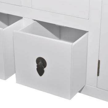 Holz-Sideboard Asiatisches Design 8 Schubladen 2 Türen