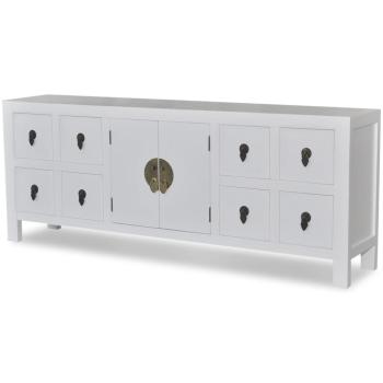 Holz-Sideboard Asiatisches Design 8 Schubladen 2 Türen