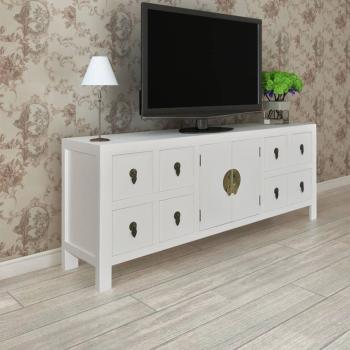 Holz-Sideboard Asiatisches Design 8 Schubladen 2 Türen