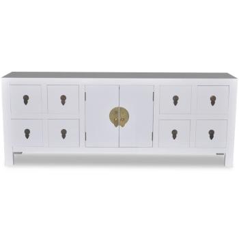 Holz-Sideboard Asiatisches Design 8 Schubladen 2 Türen