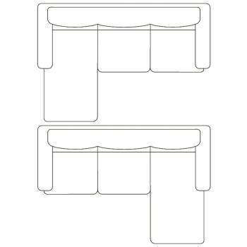 L-förmiges Sofa 3-Sitzer Kunstleder Schwarz   