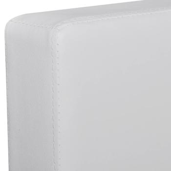Modulsofa 3-Sitzer Kunstleder Weiß 