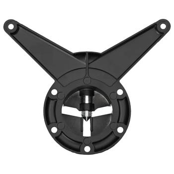 4x höhenverstellbares Tischbein Schwarz 710 mm