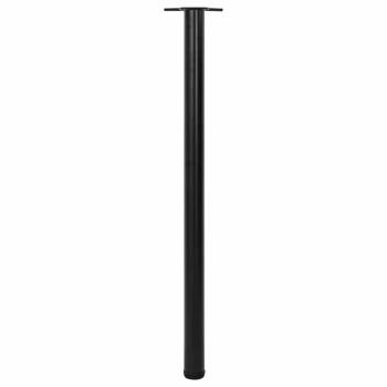 4 höhenverstellbare Tischbeine Schwarz 1100 mm