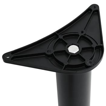 4x höhenverstellbares Tischbein Schwarz 710 mm