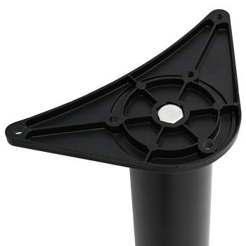 4 höhenverstellbare Tischbeine Schwarz 870 mm