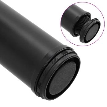 4x höhenverstellbares Tischbein Schwarz 1100 mm