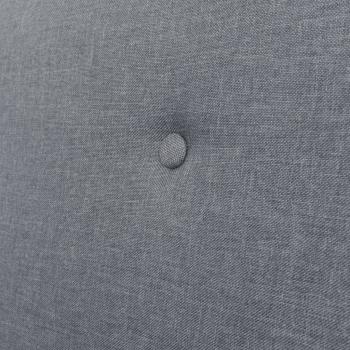 2-Sitzer-Sofa Stoff Hellgrau