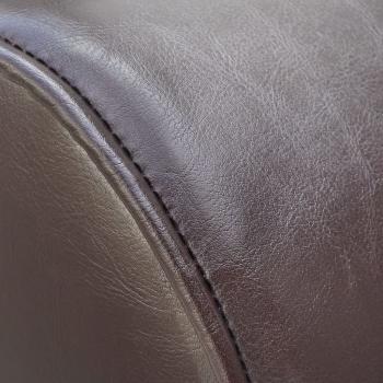 Chaiselongue Braun Kunstleder 