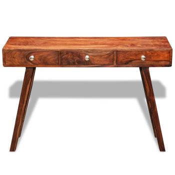 Konsolentisch mit 3 Schubladen 76 cm Massivholz Palisander 