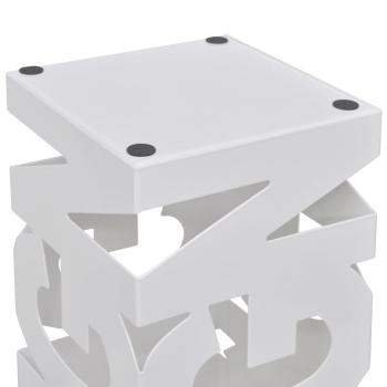 Schirmhalter Schirmständer Gehstöcke Stahl weiß quadratisch 48,5 cm 