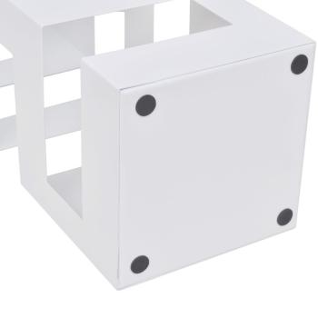 Schirmständer Schirmhalter Gehstock Stahl quadratisch weiß 48,5 cm