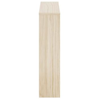 Schuhschrank mit 2 Fächern Spiegel Eiche-Optik 63x17x67 cm