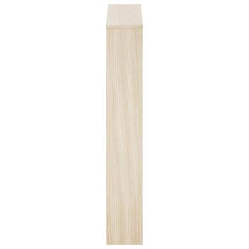 Schuhschrank mit 3 Fächern Spiegel Eiche-Optik 63x17x102,5 cm