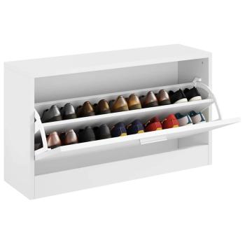 Schuhbank Weiß 80x24x45 cm