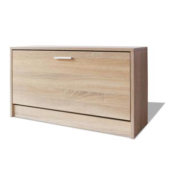 Schreibtisch mit Schublade und Schrank Eiche 100x40x73 cm