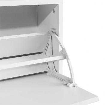Schreibtisch mit Schublade und Schrank Weiß 100x40x73 cm