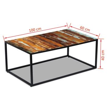 Couchtisch Altholz Massiv 100x60x40 cm